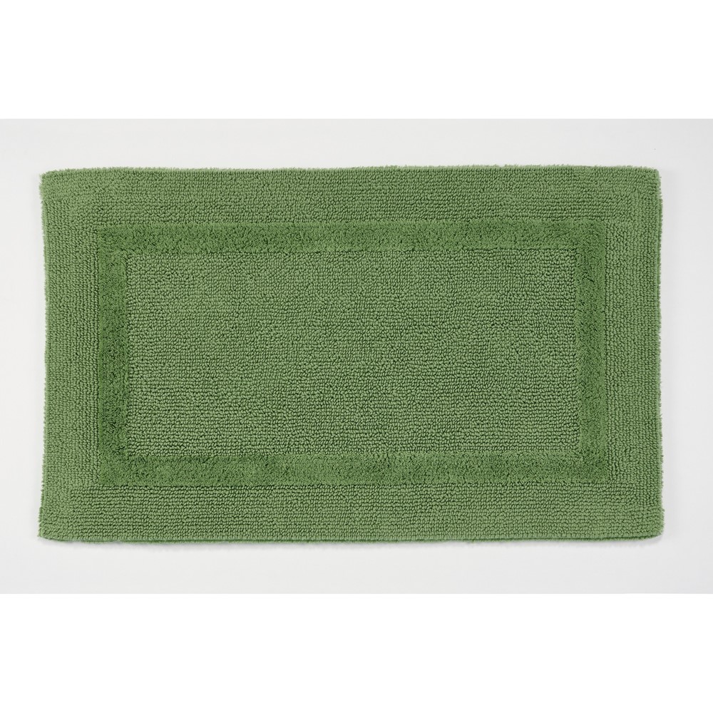 Reversible Bath Mat 205 by Designer Abyss & Habidecor in Forest Green